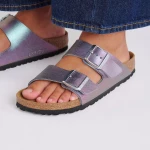 BIRKENSTOCK ARIZONA BF SAFFIANO IRIDESCENT VIOLA (1029510)NARROW