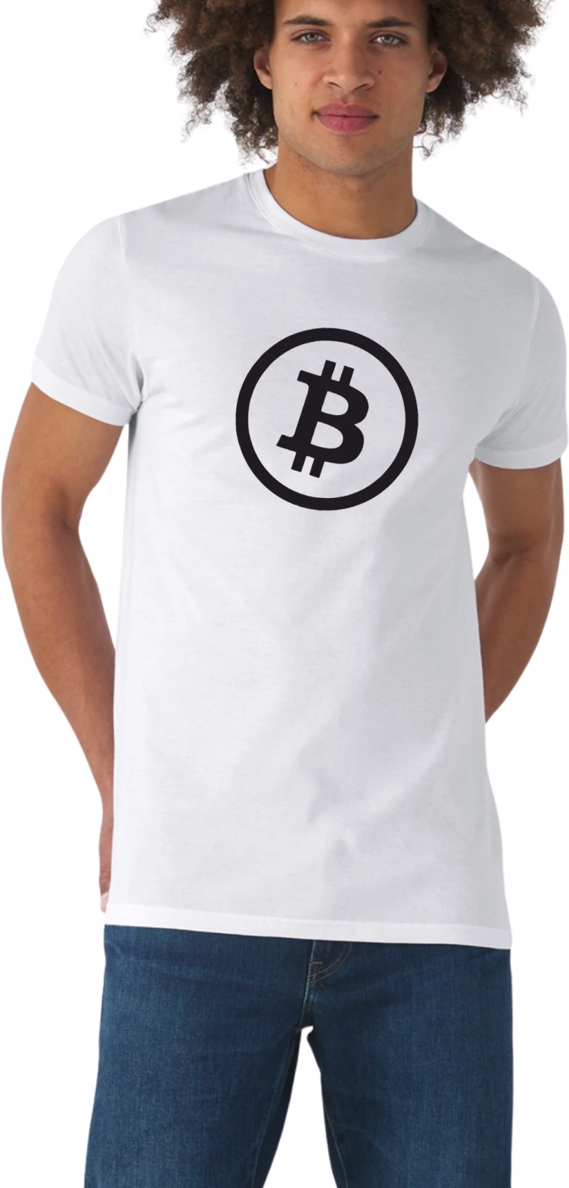 Ανδρική Μπλούζα Bitcoin TMB812-Λευκό
