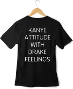 Αντρική Μπλούζα Kanye Attitude With Drake Feelings MTP901-Μαύρο