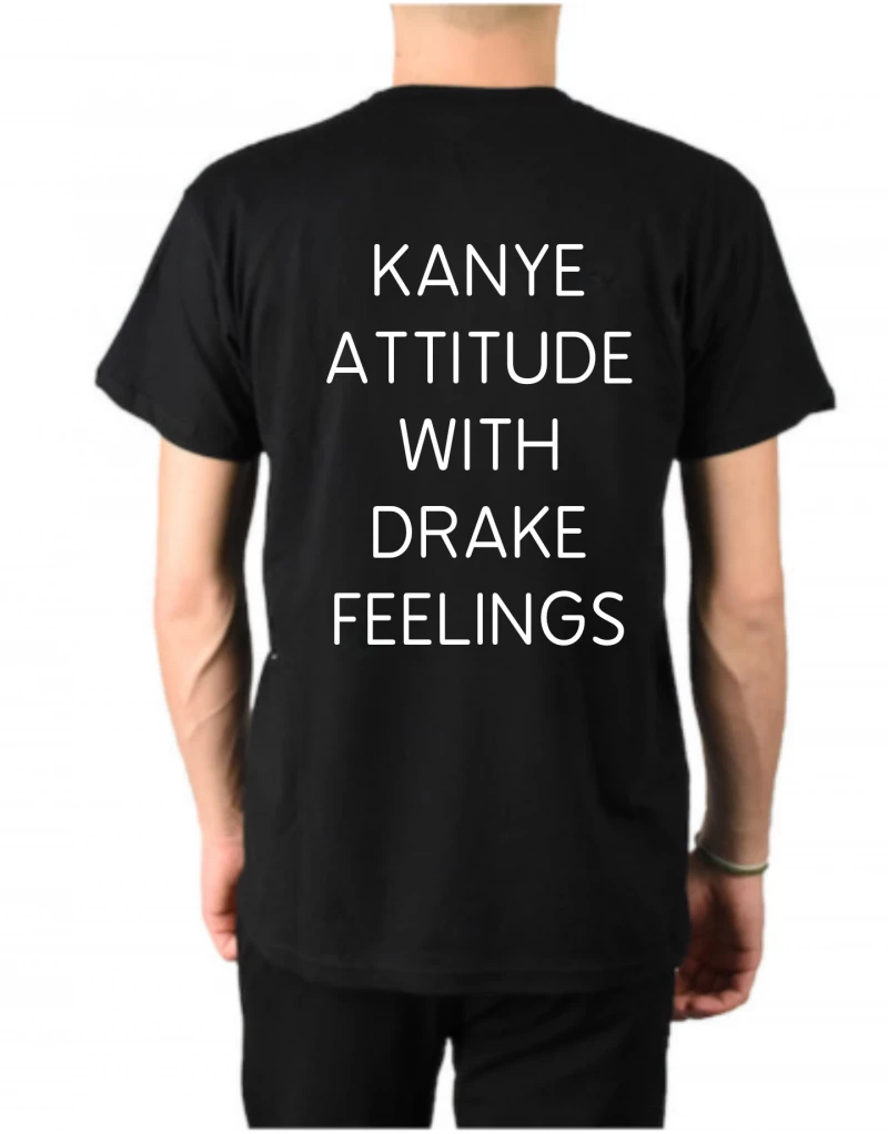 Αντρική Μπλούζα Kanye Attitude With Drake Feelings MTP901-Μαύρο