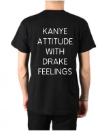 Αντρική Μπλούζα Kanye Attitude With Drake Feelings MTP901-Μαύρο