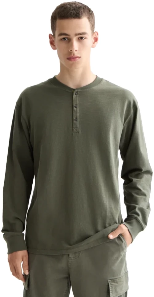 Scotch&Soda Slub Henley Long Sleeve