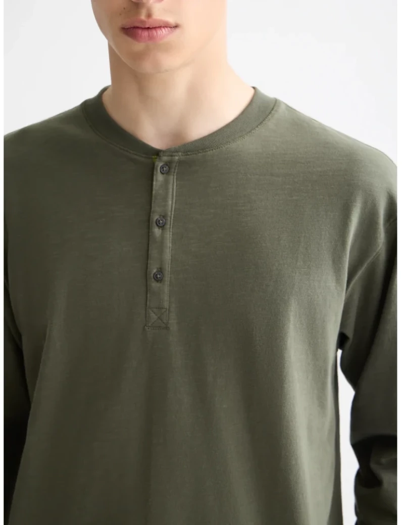 Scotch&Soda Slub Henley Long Sleeve