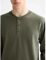 Scotch&Soda Slub Henley Long Sleeve