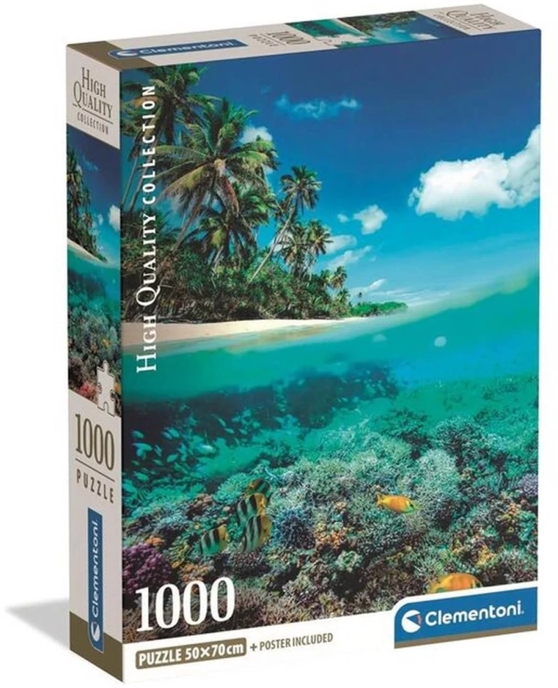 Clementoni Παζλ High Quality Collection Καλοκαιρινός Παράδεισος 1000 τμχ - Compact Box