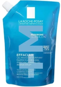 LA ROCHE POSAY Effaclar Purifying Foaming Gel +Μ Refill Gel Καθαρισμού Για Λιπαρό Δέρμα Με Τάση Ακμής, Ανταλλακτικό 400ml