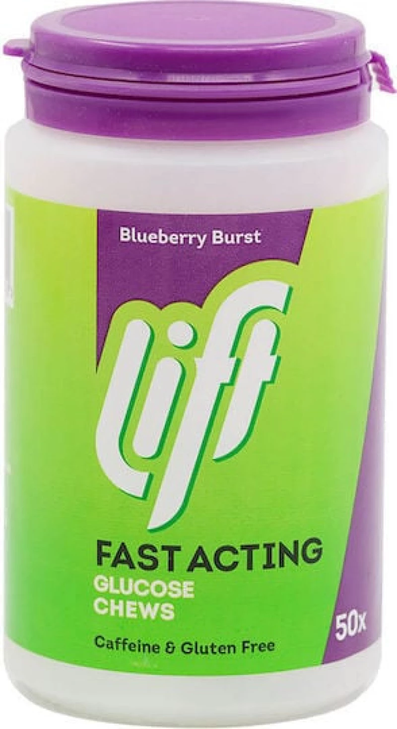 GLUCOTABS Fast Acting Glucose Chews Mε Γεύση Blueberry Burst 50 Mασώμενες Ταμπλέτες
