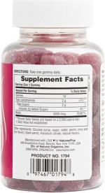 NATURE'S PLUS Gummies Biotin 5000mcg Raspberry Με Βιοτίνη Για Την Υγεία Μαλλιών Νυχιών & Δέρματος 60 Ζελεδάκια