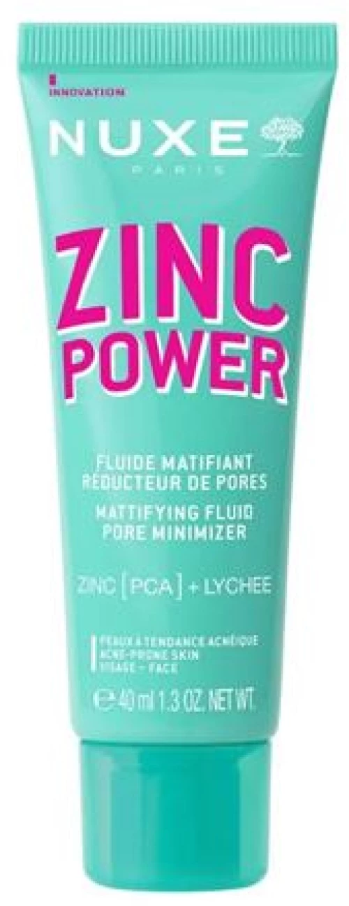Nuxe Zinc Power Mattifying Fluid Pore Minimizer, Κρέμα για Ματ Αποτέλεσμα & Μείωση των Πόρων 40ml