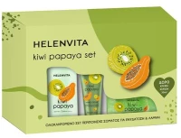 Helenvita Kiwi Papaya Set Γαλάκτωμα Σώματος 300ml & Scrub Σώματος 250ml & Δώρο Κρέμα Χεριών 30ml