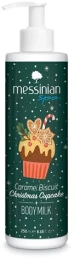 Messinian Spa Body Milk Caramel Biscuit Christmas Cupcake Γαλάκτωμα Σώματος 250ml