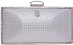 Τσάντα φάκελος clutch CK-6051 - Ασημί Bag to Bag