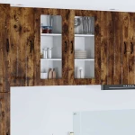 vidaXL Κρεμαστό ντουλάπι κουζίνας Καπνιστό Δρύς 40 x 31 x 80 εκ.