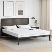 vidaXL Στρώμα Λευκό 200 x 200 cm Pěna