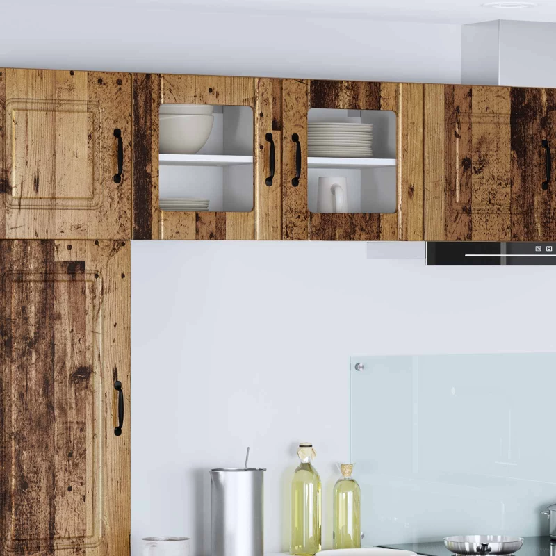 vidaXL Ντουλάπα Κουζίνας 2 pcs Παλιό ξύλο 40 x 31 x 40 εκ.