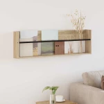 vidaXL Ράφι Περιοδικών Δρύς Sonoma 100 x 12 x 30 εκ Επεξεργασμένο ξύλο