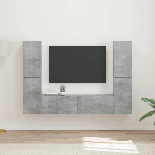 vidaXL 3 pcs Σκυρόδεμα Γκρι