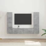 vidaXL 3 pcs Σκυρόδεμα Γκρι