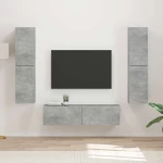vidaXL 3 pcs Σκυρόδεμα Γκρι