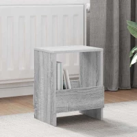 vidaXL Ράφι Περιοδικών Γκρίζο Σονομα 35 x 30 x 45 εκ.