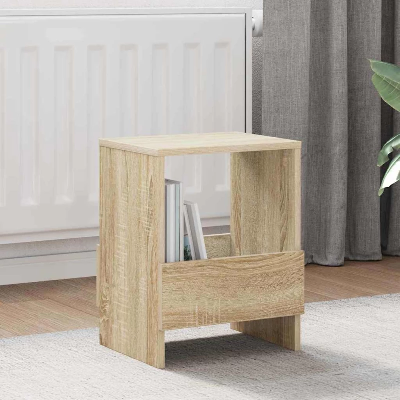 vidaXL Ράφι Περιοδικών Δρύς Sonoma 35 x 30 x 45 εκ.