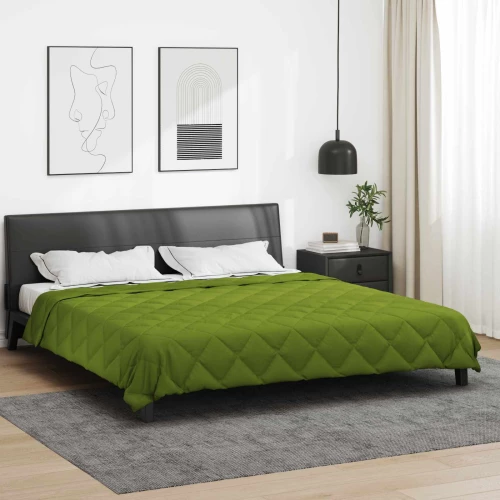 vidaXL Καλοκαιρινό Παπλωματοθήκη Πράσινο 240 x 260 εκ. Μικροΐνες