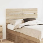 vidaXL Κεφαλάρι με κεφαλάρι Δρύς Sonoma 120 cm Επεξεργασμένο ξύλο