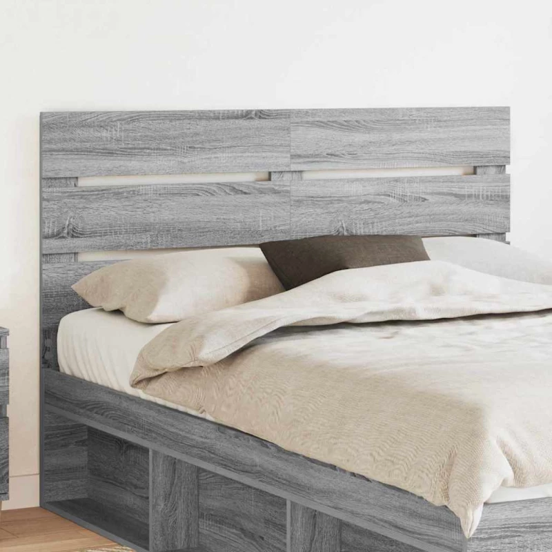 vidaXL Κεφαλάρι με κεφαλάρι Γκρίζο Σονομα 150 cm Επεξεργασμένο ξύλο