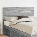 vidaXL Κεφαλάρι με κεφαλάρι Γκρίζο Σονομα 150 cm Επεξεργασμένο ξύλο