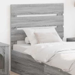 vidaXL Κεφαλάρι με κεφαλάρι Γκρίζο Σονομα 75 cm Επεξεργασμένο ξύλο