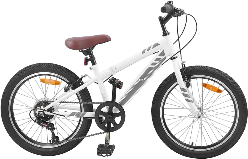 vidaXL Ορεινό Ποδήλατο 20 ίντσες 6-Speed για παιδιά 5-8 ετών Λευκό