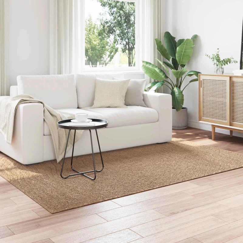 vidaXL Χαλιά χώρου Μουάρ Ορθογώνιος Φυσικό 200 x 140 cm