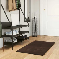 vidaXL Χαλιά χώρου Ορθογώνιος HUARTE Καφέ 110 x 60 cm Πολυεστέρας