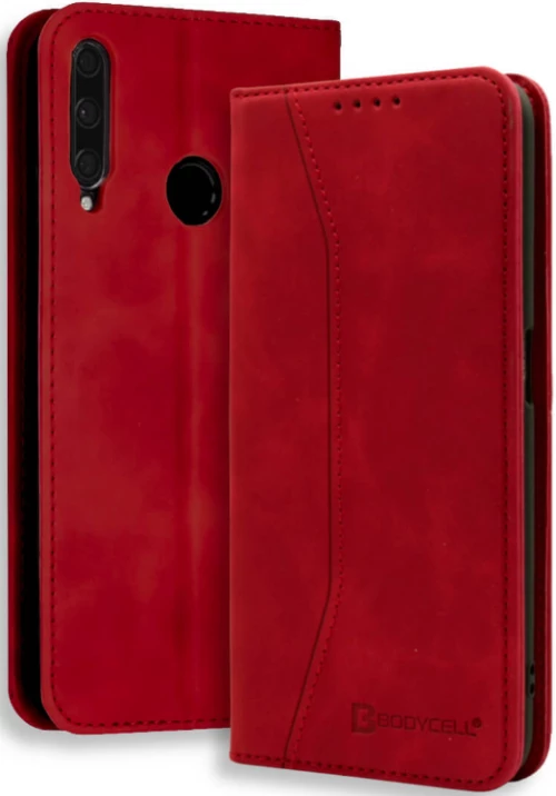 Bodycell Θήκη - Πορτοφόλι Huawei P40 Lite E - Red (5206015060489)
