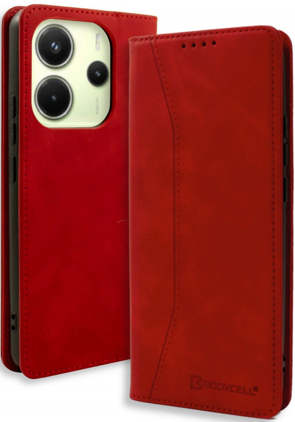 Θήκη Xiaomi Redmi Note 14 4G Bodycell Book Case Πορτοφόλι - Red (5206015080630)