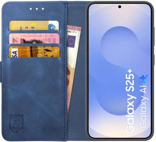 Θήκη Samsung Galaxy S25 Plus Rosso Element PU Πορτοφόλι - Blue (8719246463150)