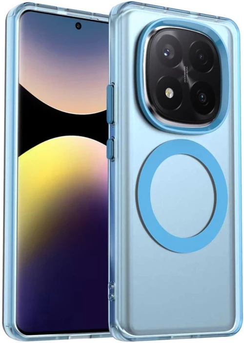 Θήκη Xiaomi Redmi Note 14 Pro Plus 5G Techsuit CandyCase Σκληρή Ημιδιάφανη με MagSafe - Blue (5949419311381)