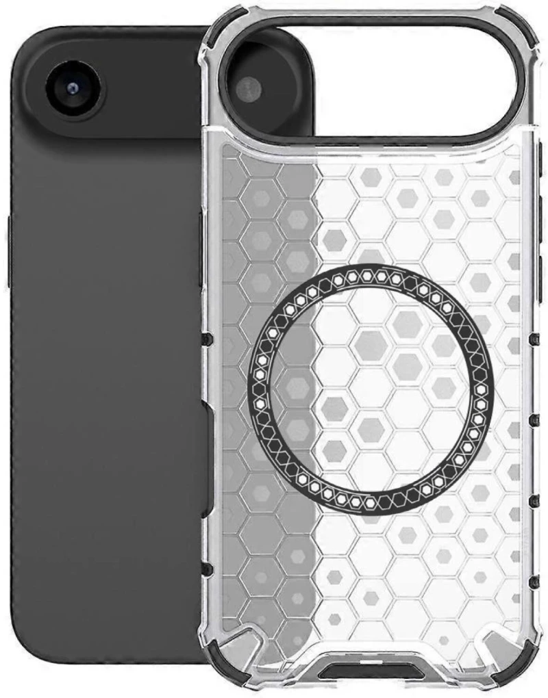 Θήκη iPhone Air Techsuit HoneyComb Shield Σκληρή Ημιδιάφανη με MagSafe - White (5949419290204)