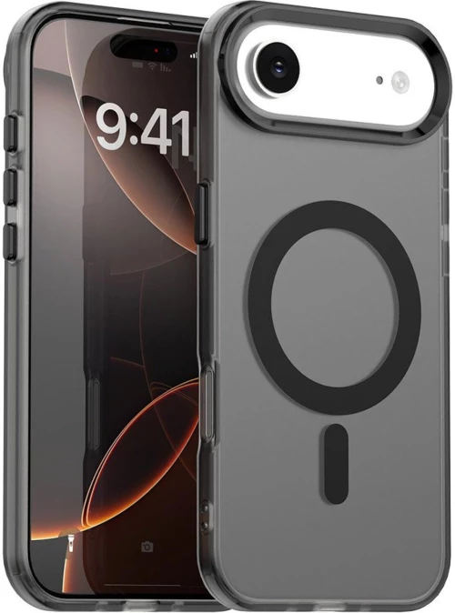 Θήκη iPhone Air Techsuit CandyCase Σκληρή Ημιδιάφανη με MagSafe - Black (5949419313262)