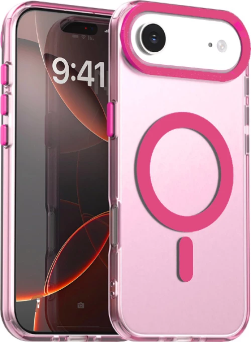 Θήκη iPhone Air Techsuit CandyCase Σκληρή Ημιδιάφανη με MagSafe - Pink (5949419313248)