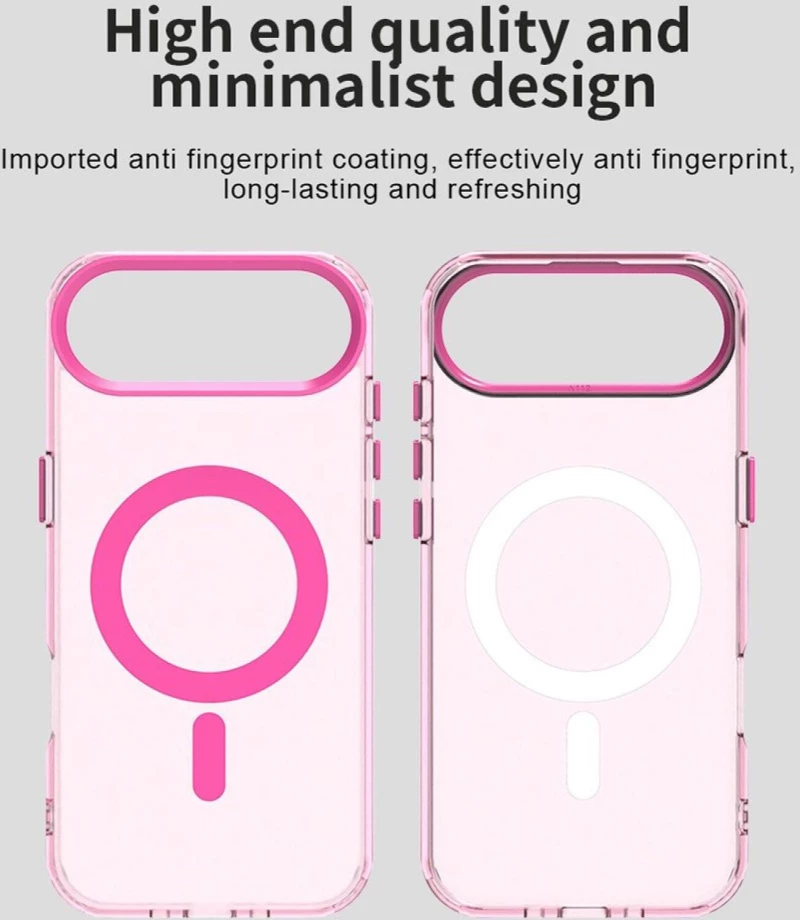 Θήκη iPhone Air Techsuit CandyCase Σκληρή Ημιδιάφανη με MagSafe - Pink (5949419313248)