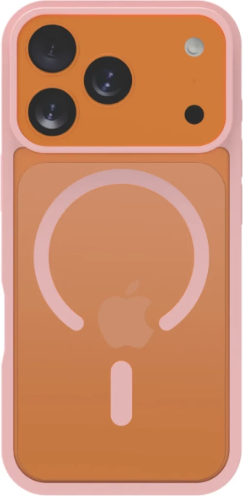 Θήκη iPhone 17 Pro Max Vivid Acrylic Case Magsafe Σκληρή Διάφανη με MagSafe - Pink (CS-MGS TR 2-2507003)