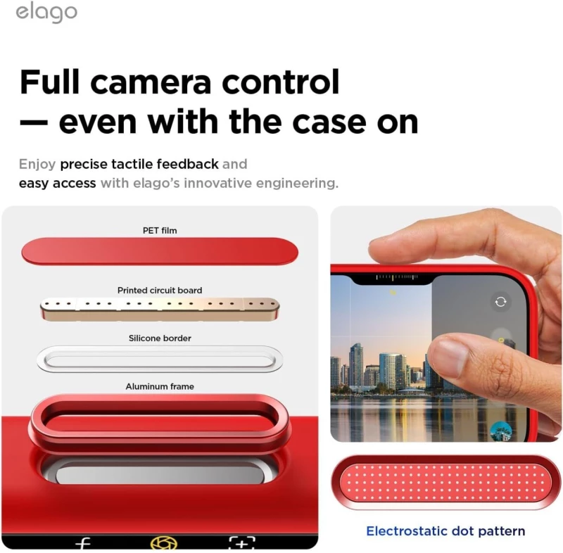 Θήκη iPhone 17 Elago Magnetic Silicone Case Premium Σιλικόνης με MagSafe - Red (ES17MSSC61-RD)
