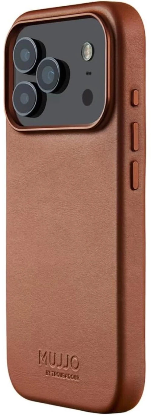 Θήκη iPhone 17 Pro MUJJO by Troubadour Full Leather Case Δερμάτινη με MagSafe - Tan (MUJJO-CL-061-TN)