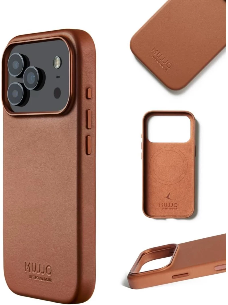 Θήκη iPhone 17 Pro MUJJO by Troubadour Full Leather Case Δερμάτινη με MagSafe - Tan (MUJJO-CL-061-TN)