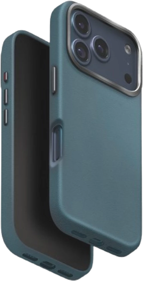 Θήκη iPhone 17 Pro Uniq Lyden Ανθεκτική με MagSafe από Premium Vegan Δέρμα & Μεταλλικό Πλαίσιο Κάμερας - Ash Blue (UNIQ-IP6.3P(2025)-LYDMABLU)