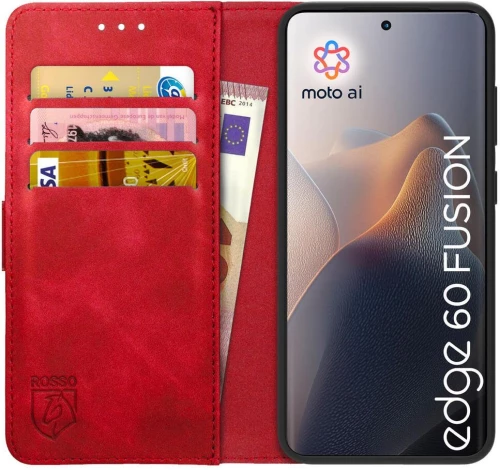 Θήκη Motorola Edge 60 Fusion Rosso Element PU Πορτοφόλι - Red (8719246481000)