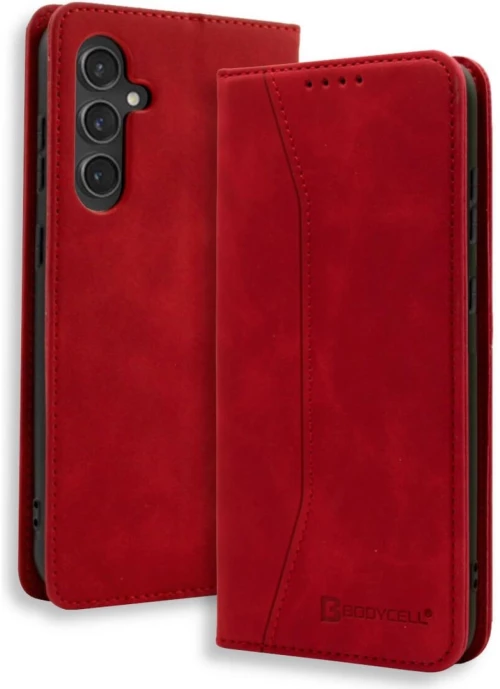 Θήκη Samsung Galaxy S25 FE Bodycell Book Case Πορτοφόλι - Red (5206015084461)