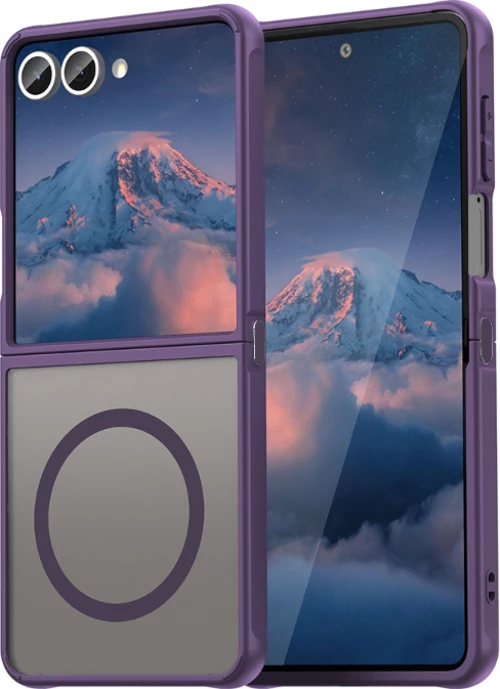 Θήκη Samsung Galaxy Z Flip7 Techsuit HaloFrost II MagSafe Σκληρή Ημιδιάφανη με MagSafe - Purple (5949419296145)