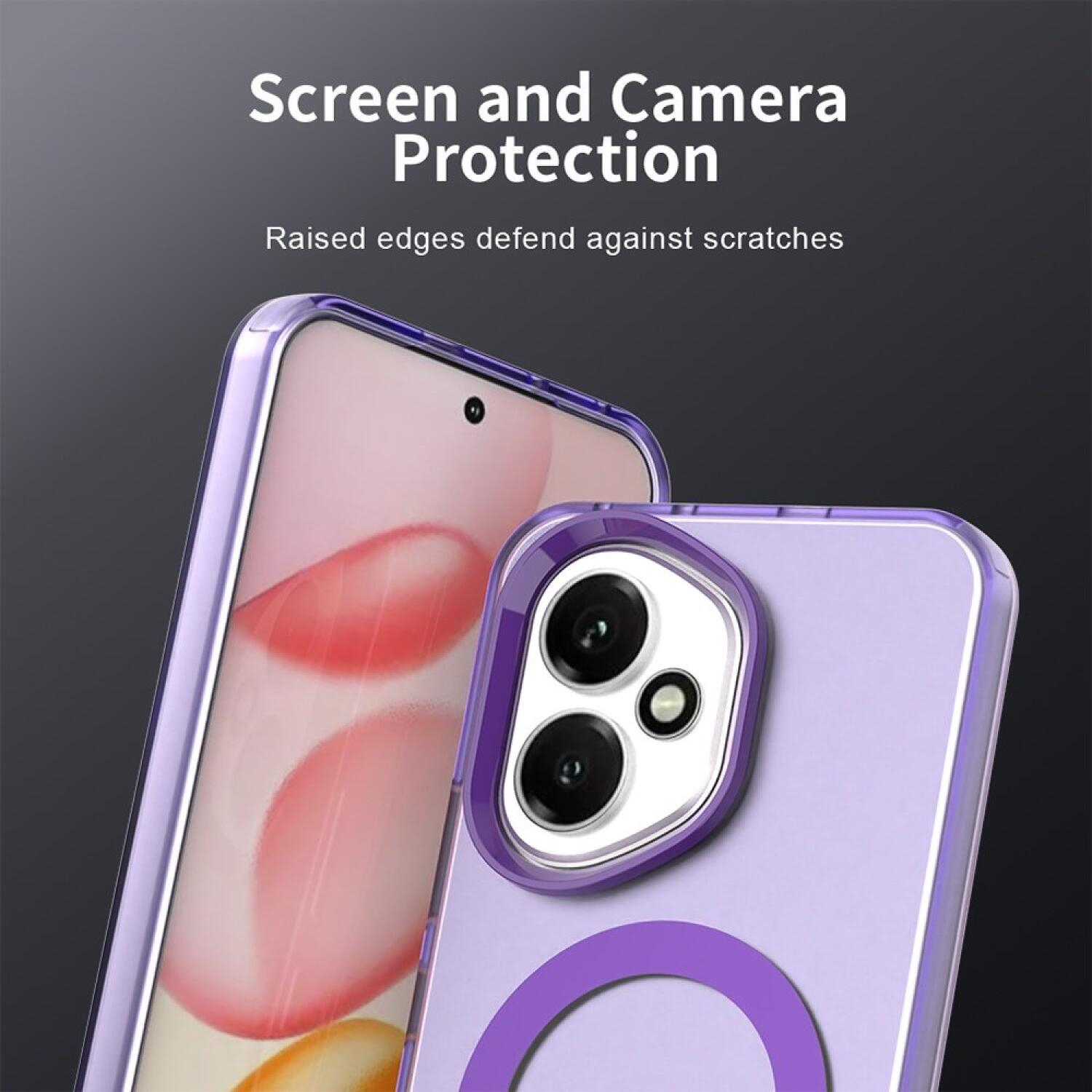 Θήκη Honor 400 Techsuit CandyCase Σκληρή Ημιδιάφανη με MagSafe - Purple (5949419310773)